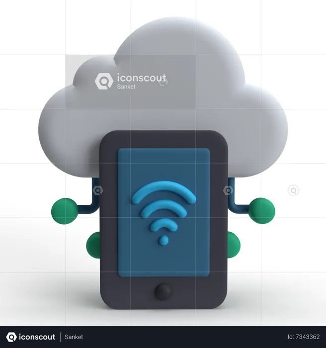 Cloud Computing  3D Icon