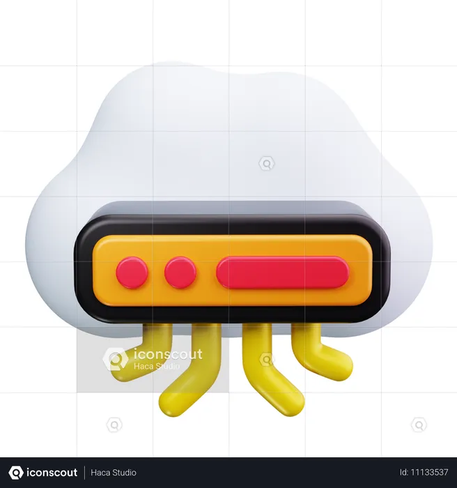 Cloud Computing  3D Icon