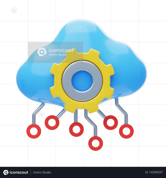 Cloud Computing  3D Icon