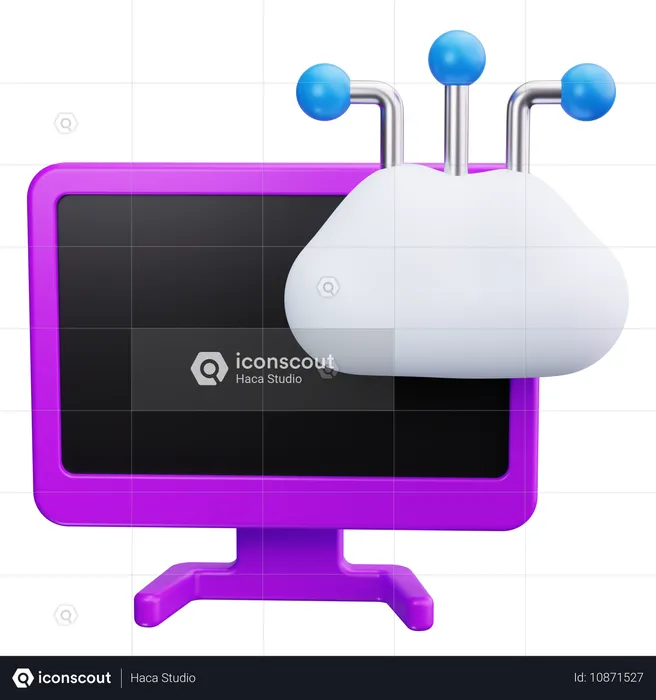 Cloud Computing  3D Icon