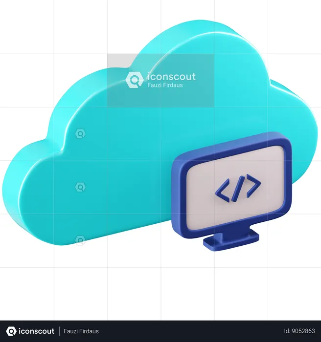 Cloud Computing  3D Icon