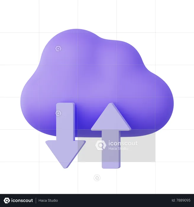 Cloud Computing  3D Icon