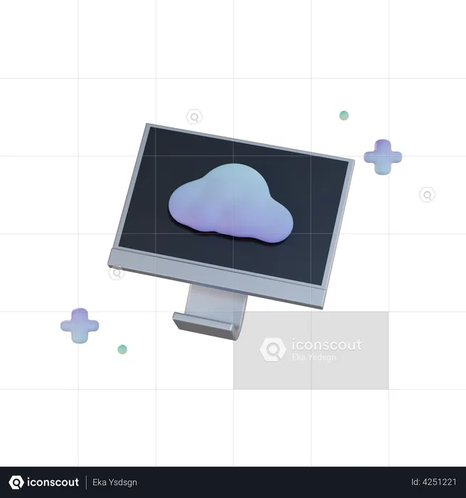 Cloud Computing  3D Illustration