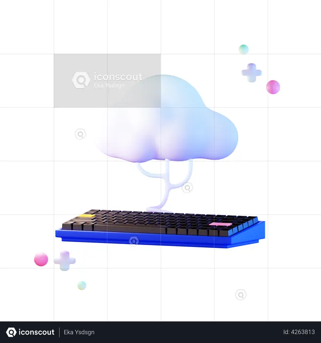 Cloud Computing  3D Illustration