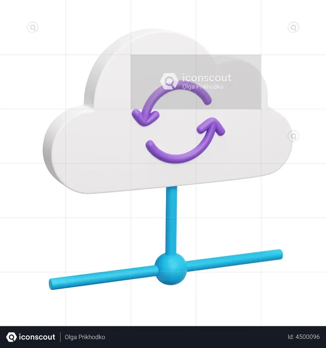 Cloud Computing  3D Illustration