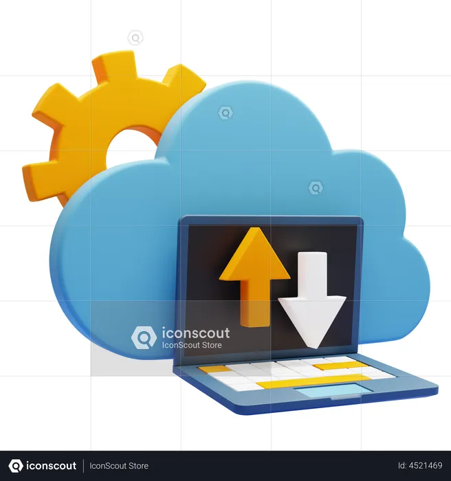 Cloud Computing  3D Icon