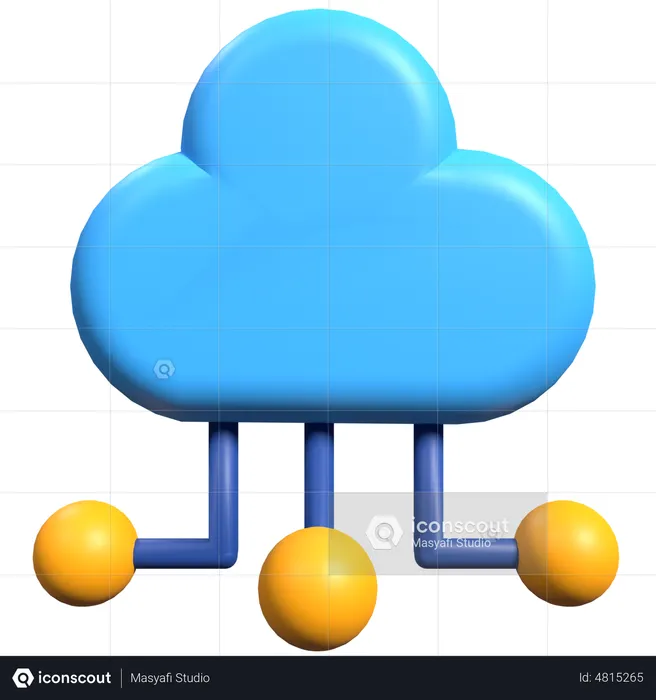 Cloud computing  3D Illustration