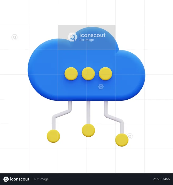 Cloud Computing  3D Icon