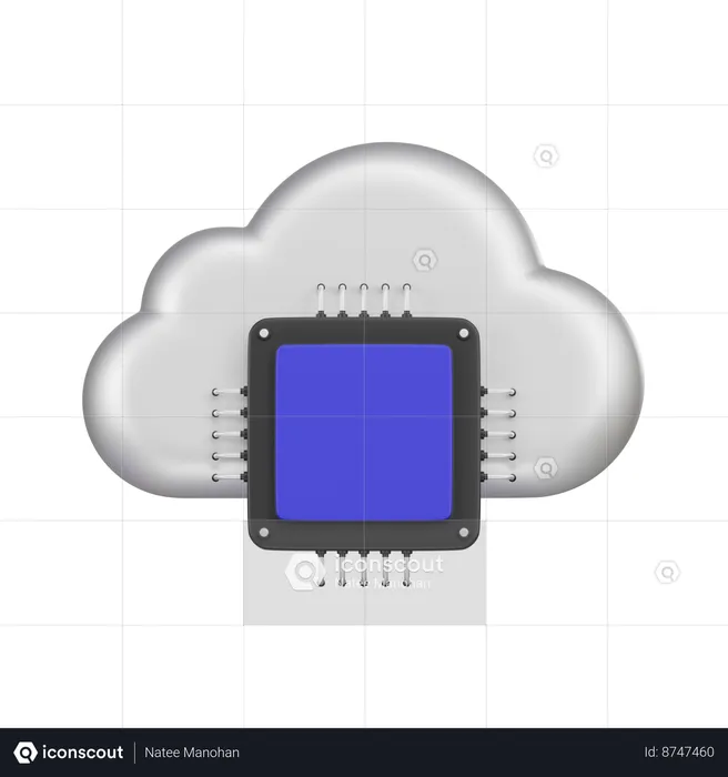 Cloud Computing Unit  3D Icon
