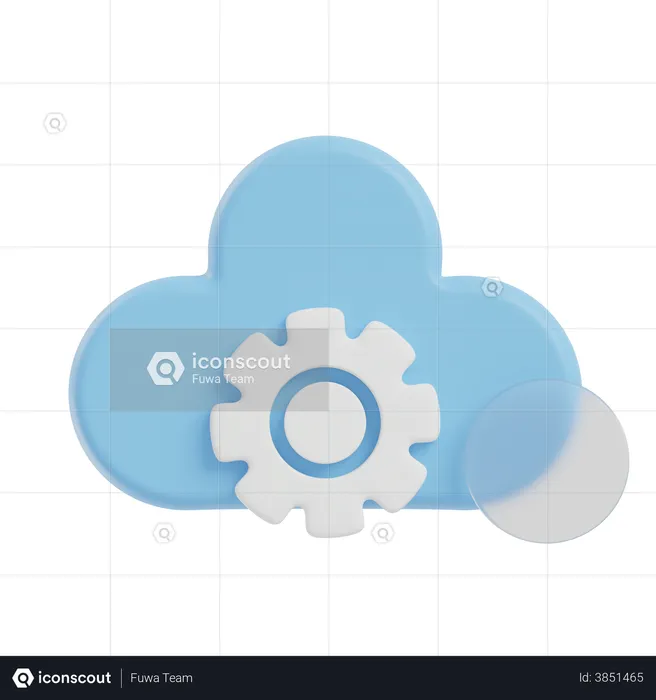 Cloud Configuration  3D Illustration