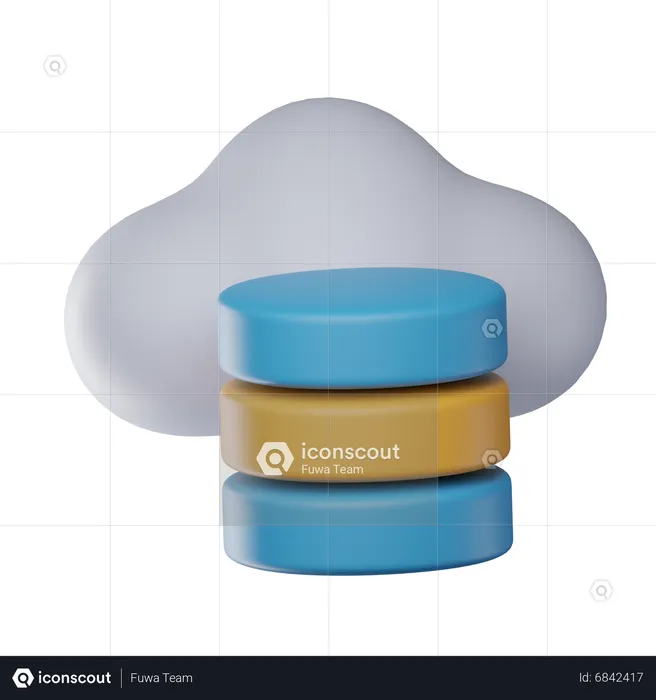 Cloud Data  3D Icon