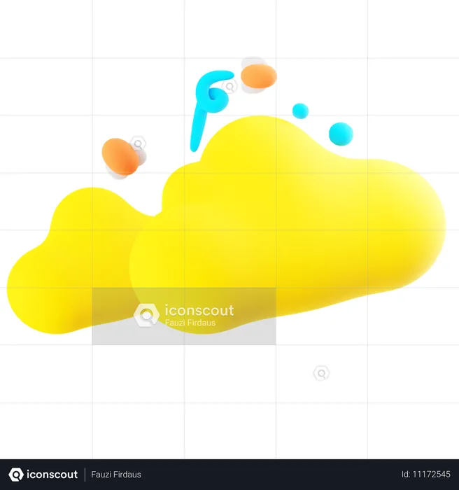 Cloud Error  3D Icon