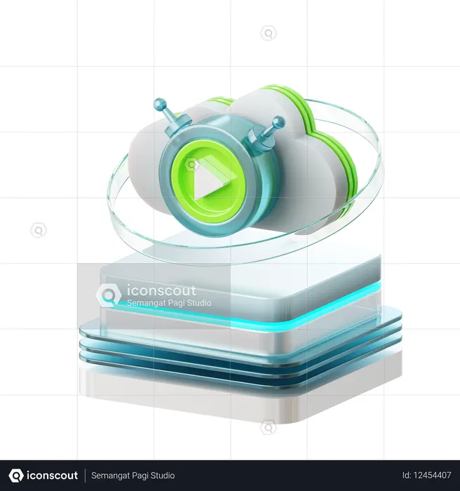 クラウドファンディング  3D Icon