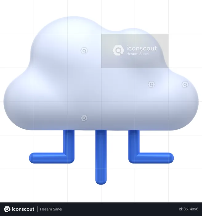 Cloud Hierarchy  3D Icon