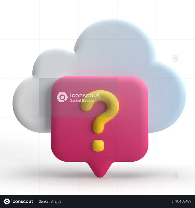 Cloud-Hilfe  3D Icon