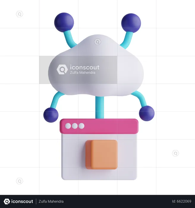 Cloud-Hosting  3D Icon