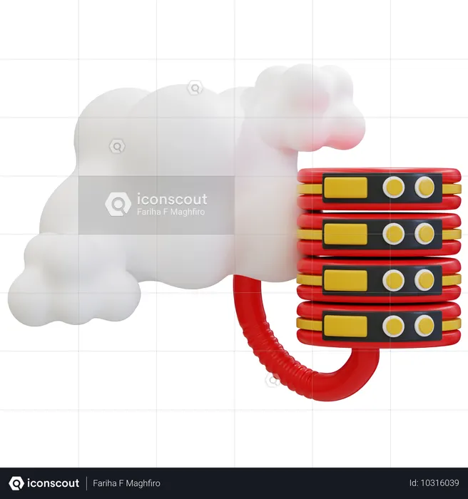Cloud Hosting Solutions for Web Developers  3D Icon