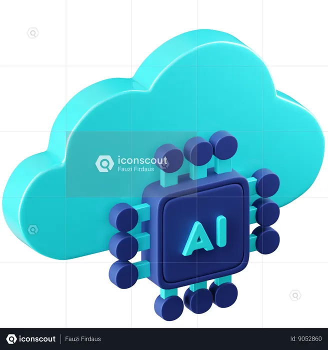 Cloud Intelligence  3D Icon