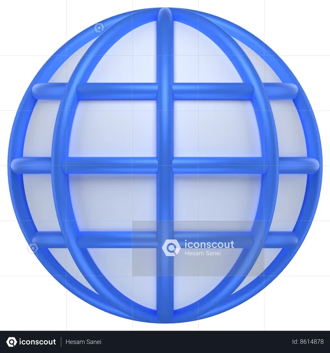 Cloud Internet  3D Icon