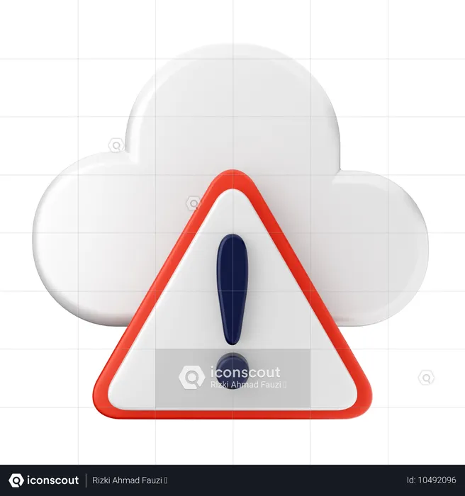 Cloud Internet Security  3D Icon