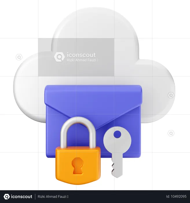 Cloud-Internet-Sicherheit  3D Icon