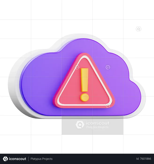 Cloud Issue  3D Icon