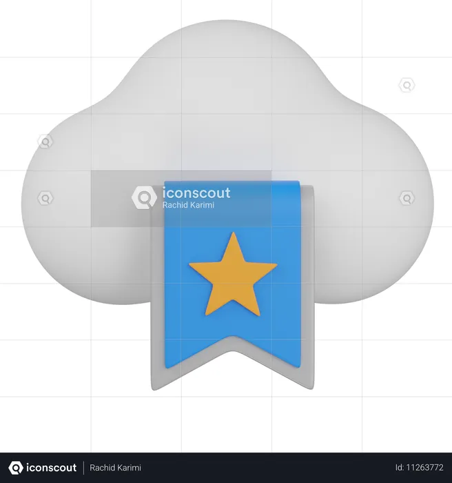 Cloud-Lesezeichen  3D Icon