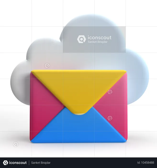 Cloud-Mail  3D Icon