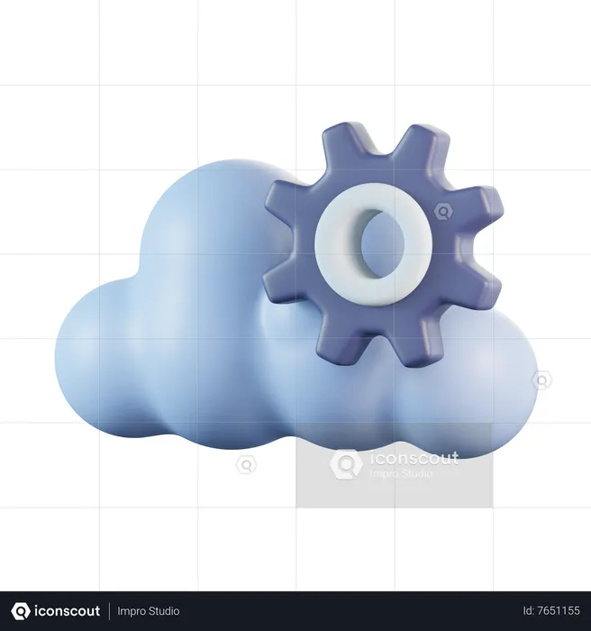 Cloud Managemnt  3D Icon