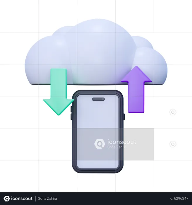 Cloud Migration  3D Icon