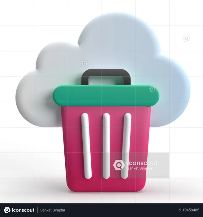 Cloud-Müll  3D Icon