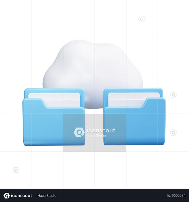 Cloud-Ordner  3D Icon