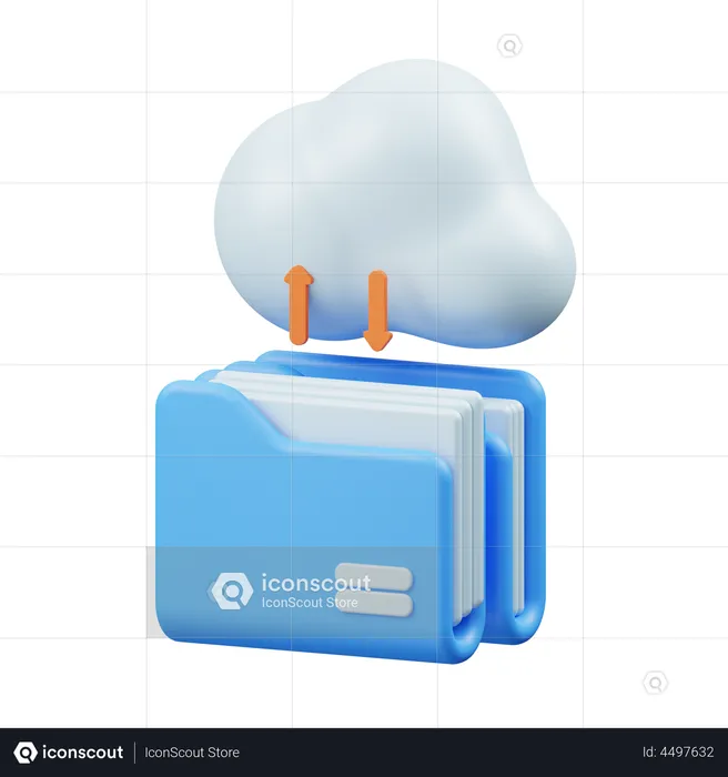 Cloud-Ordner  3D Icon