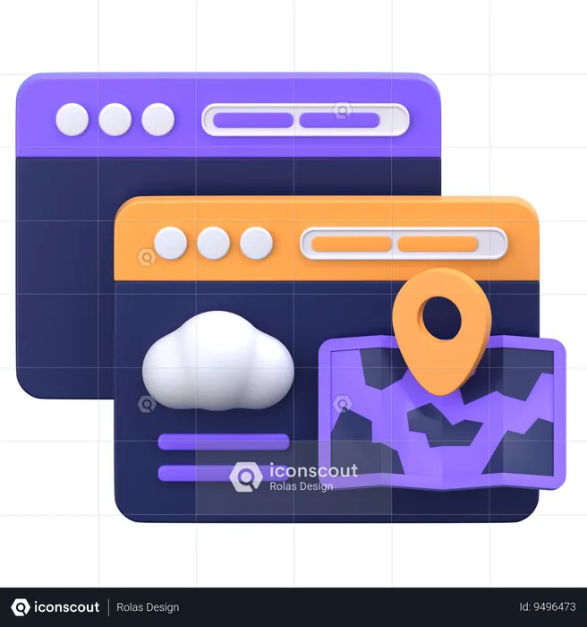 Cloud Placeholder  3D Icon