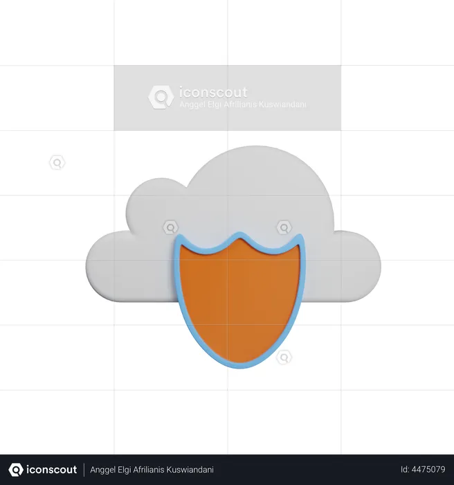 Cloud Protection  3D Illustration