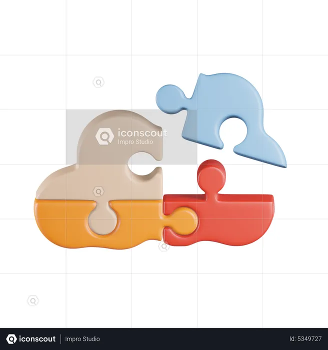 Cloud Puzzle Strategy  3D Icon