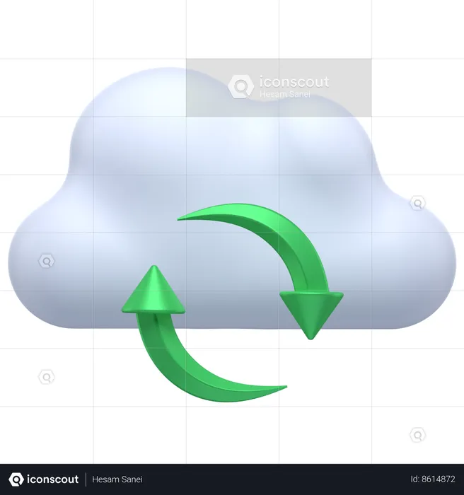 Cloud Refresh  3D Icon