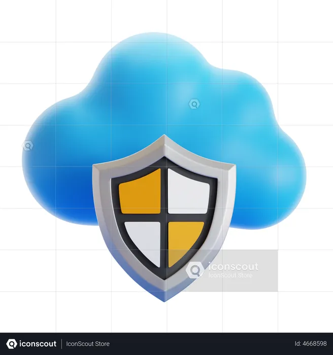 Cloud-Schutz  3D Icon