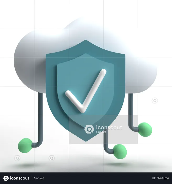 Cloud-Schutz  3D Icon