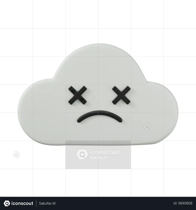 Cloud-Server ausgefallen  3D Icon