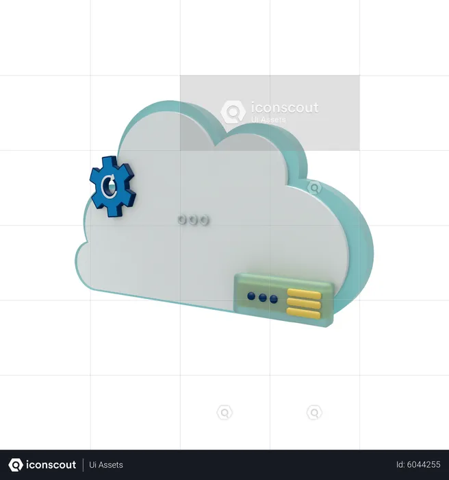 Cloud Server Re Connect Mode  3D Icon