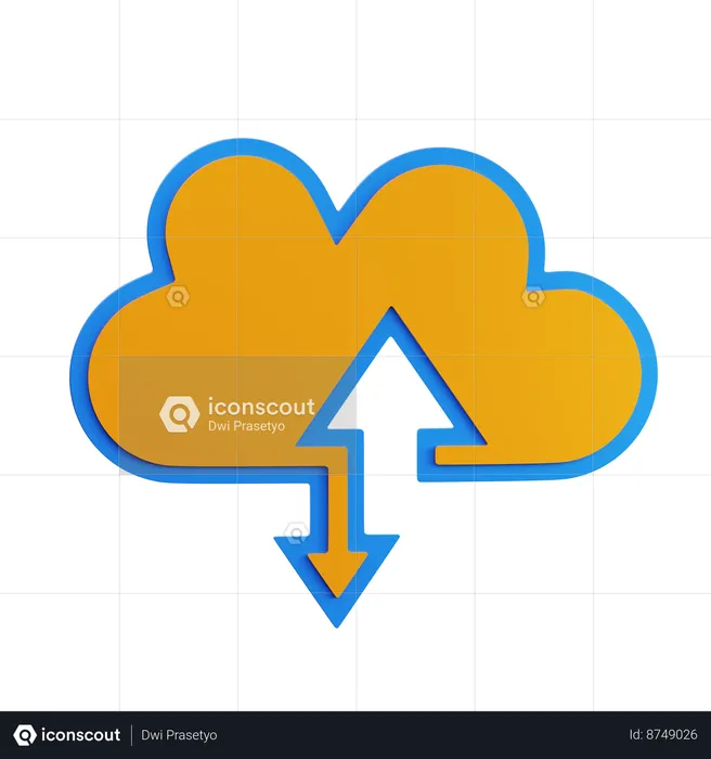Cloud Services  3D Icon