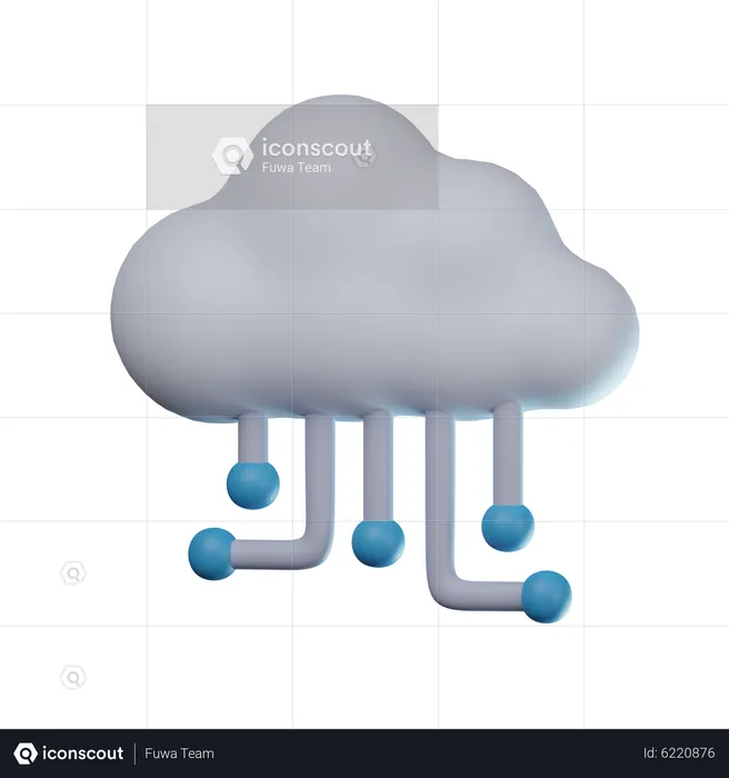 Cloud-Speicher  3D Icon