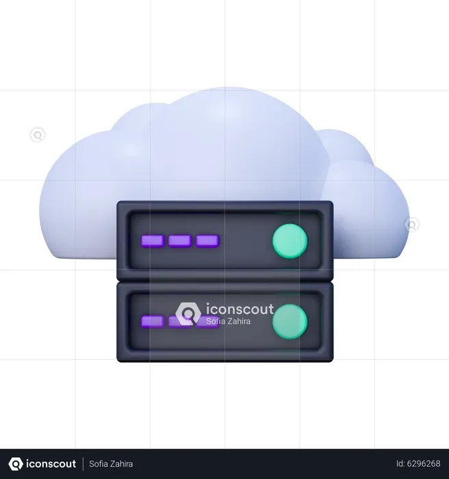 Cloud-Speicher  3D Icon