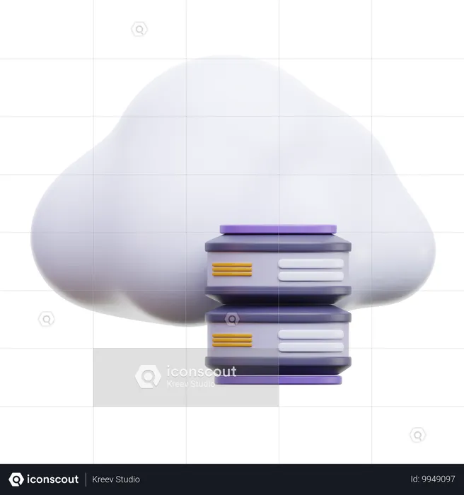 Cloud Storage  3D Icon