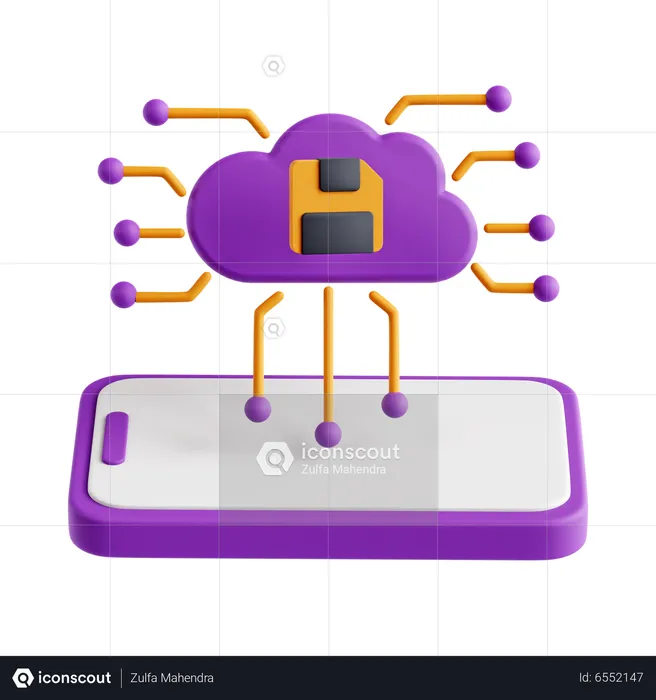 Cloud Storage  3D Icon