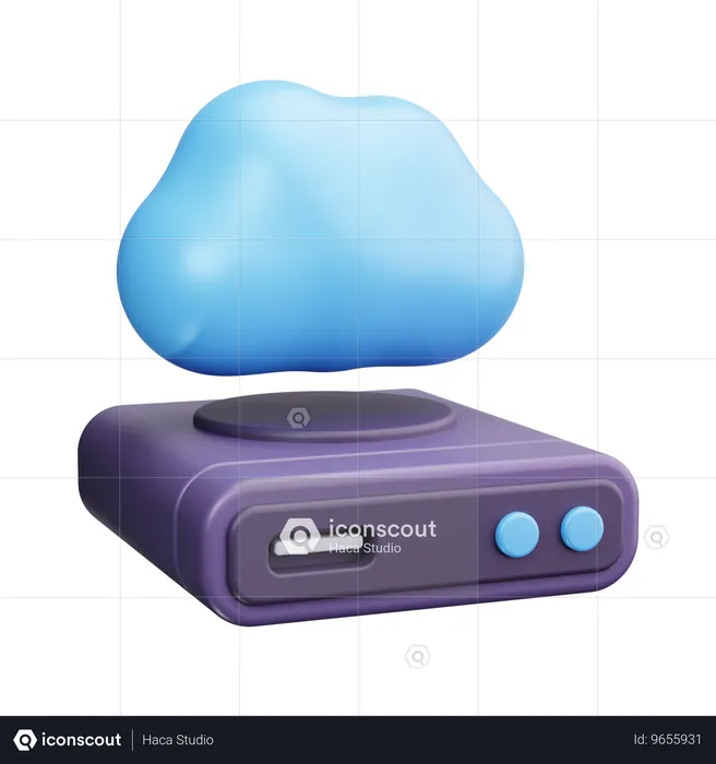 Cloud Storage  3D Icon