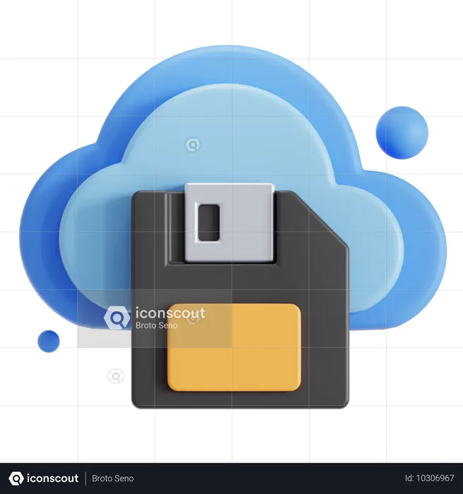 Cloud Storage  3D Icon