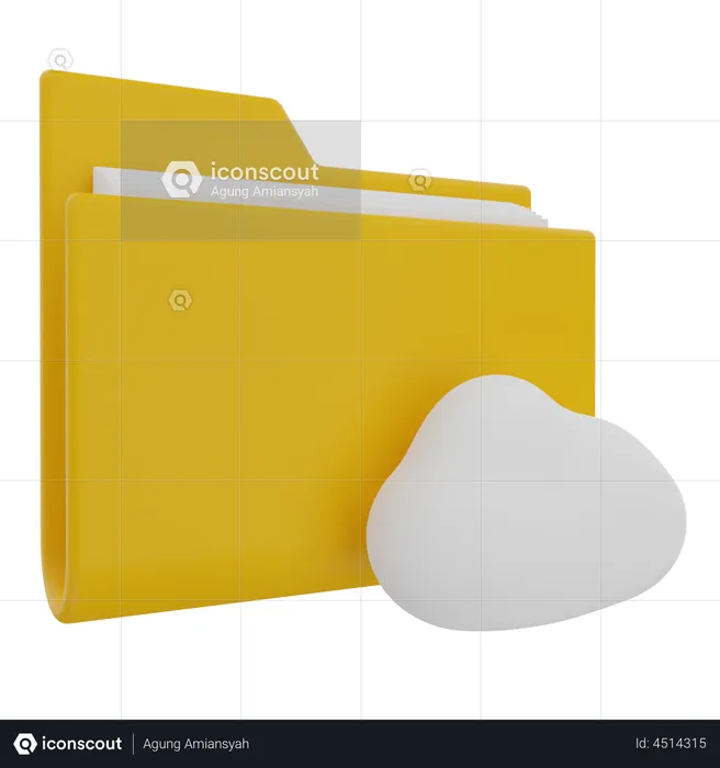 Cloud Storage  3D Illustration