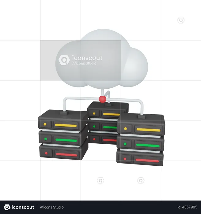 Cloud Storage  3D Illustration